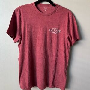 J. Crew Factory "Corner coffee shop" graphic tee